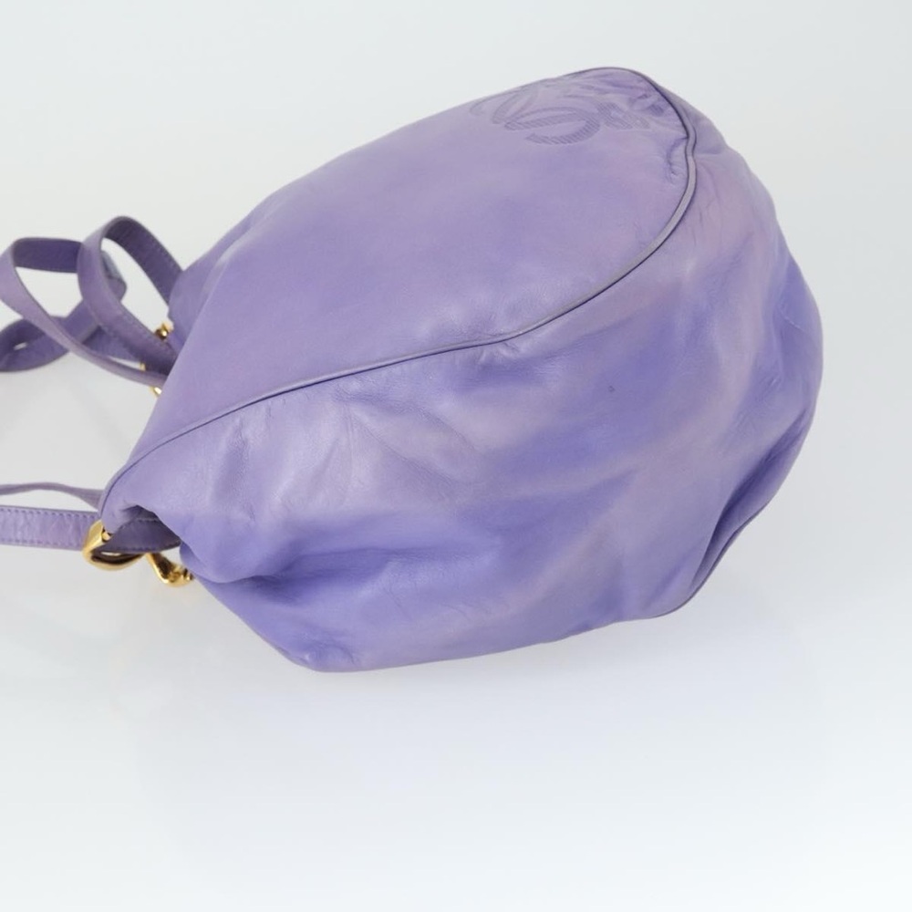 Loewe Purple Leather Anagram Hobo | Buttery Soft | Gold Hardware Dust Bag View 6